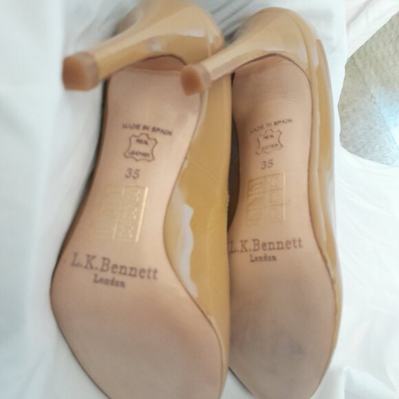 LK Bennett London Tan Leather Heels - Picture 5 of 8